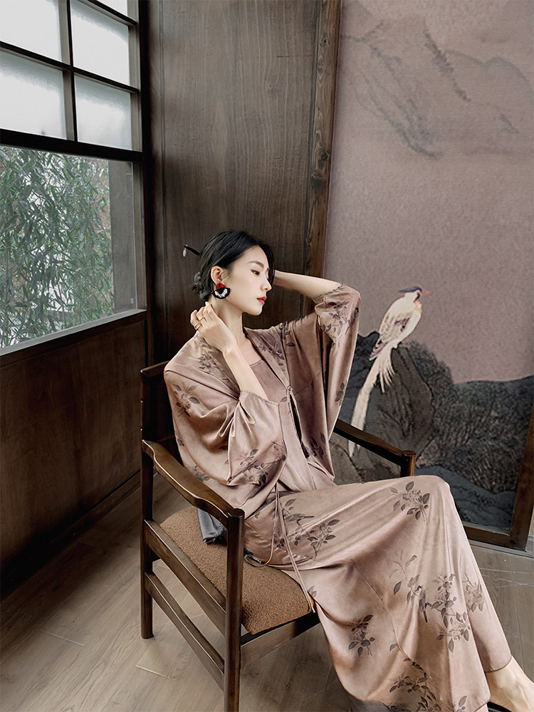 baju tidur wanita piyama  Zhutao ZTUO Rumah Cina Baru Kecil dan Popular Furnishings Malam Seksi Paja