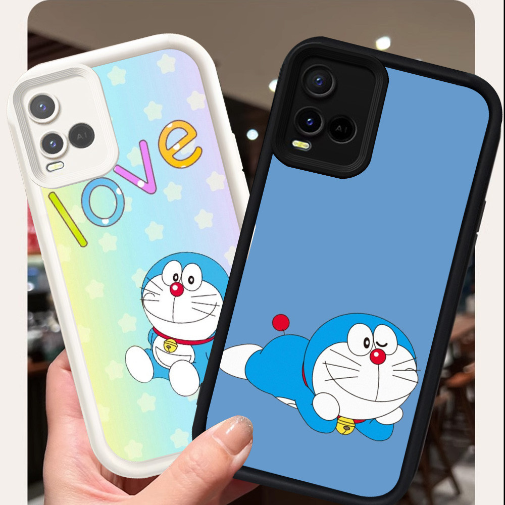 R-8 Doraemon Case Lembut Casing untuk VIVO Y21t Y33s Y21 Y21e Y21s Cover