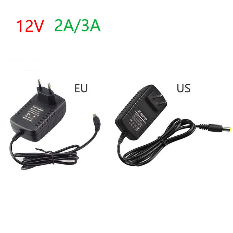 12V 24V Supply AC100V-240V 1A 2A 3A 5A 6A 7A Universal Power Adapter EU Charger Converter USA F