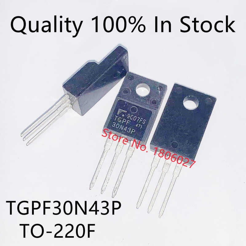 10PCS/LOT 30N43P TGPF30N43P LCD Plasma Transistor TO-220F TGPF