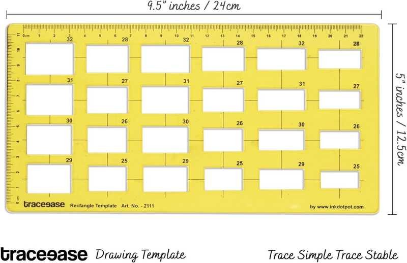 

Geometric A.B.C.D.E. Traceease Drawing Rectangular Template Drawing Template, Design Measuring