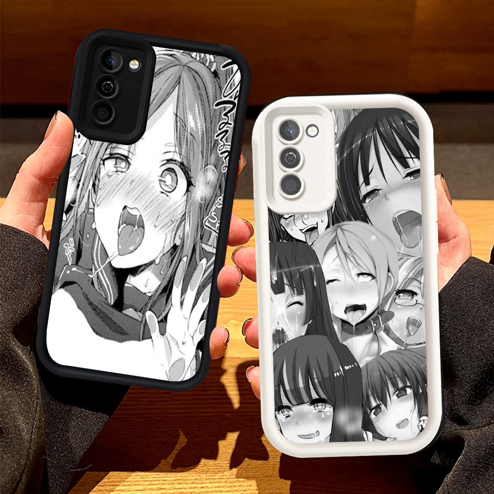 Casing untuk Samsung Galaxy A02S A03S M02S F02S A03 Core a02 Silikon Case H-19 Ahegao Anime
