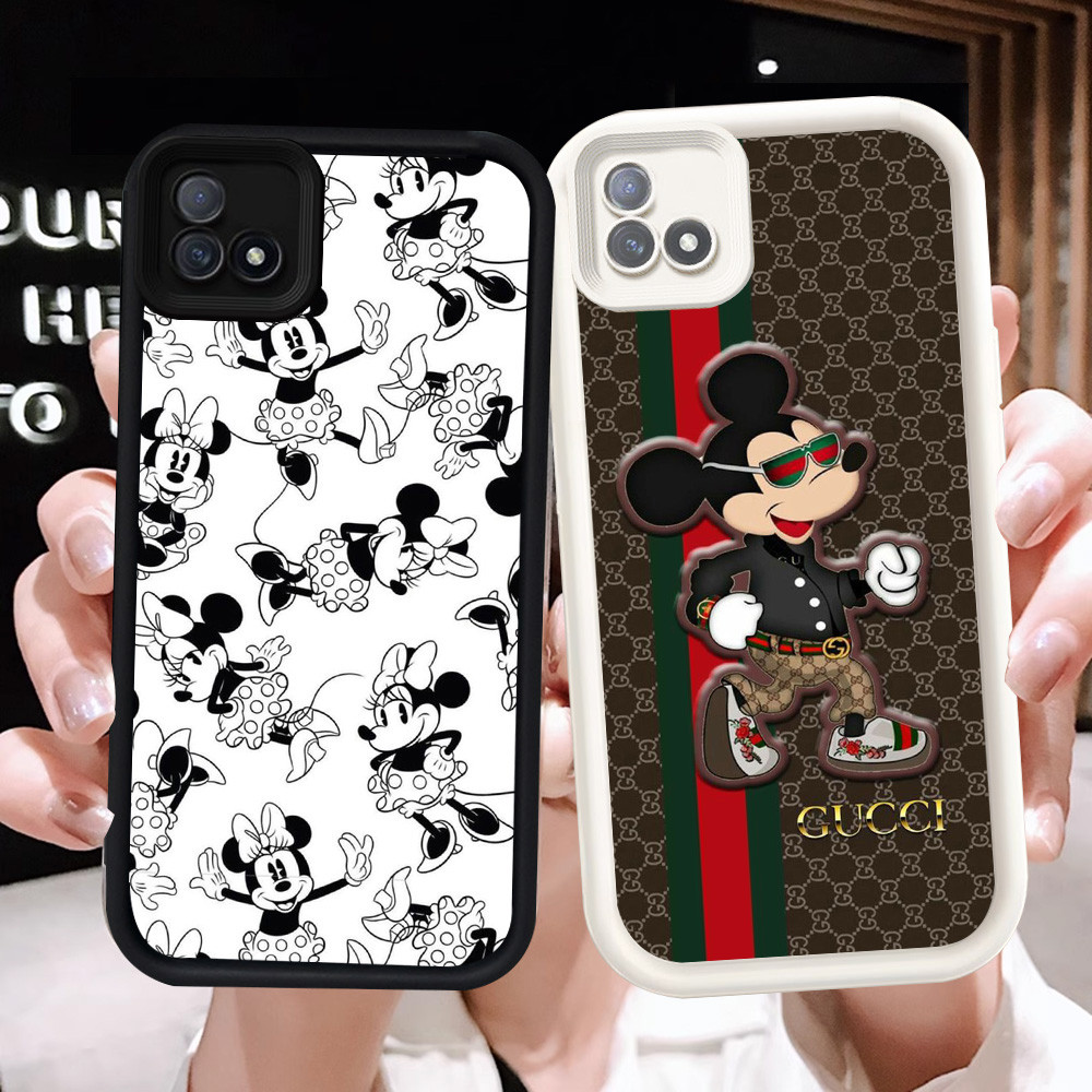 Z-19 Mickey Mouse Putih Hitam Casing untuk Realme C11 2021 C20 C20A Case