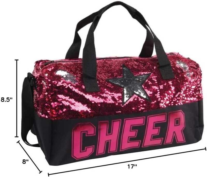 glitter A.B.C.D.E. Girl's refueling star luggage bag, purple red