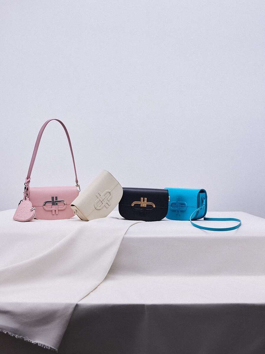 PEDRO ketiak kulit sapi wanita ICON seri saddle tas bahu sepotong PW2-75210151