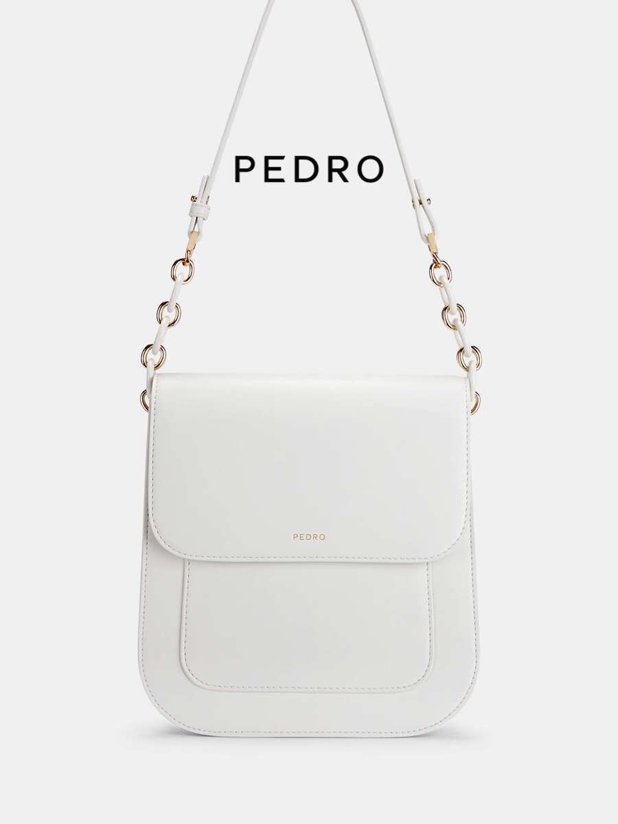 PEDRO persegi kecil kantong wanita bahu sepotong rantai tas perjalanan PW2-76390082