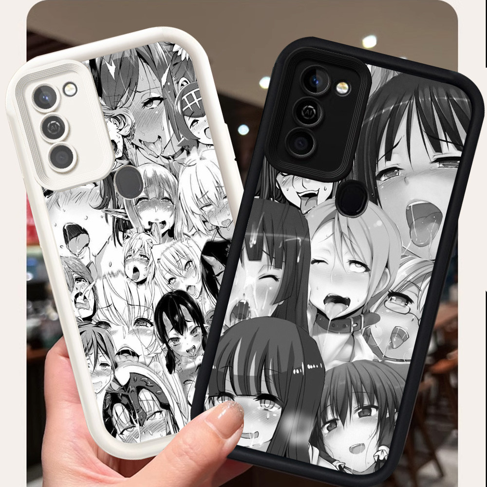 Casing untuk Infinix HOT 11 12 Play Smart 6 5 10 Plus Silikon Case H-19 Ahegao Anime