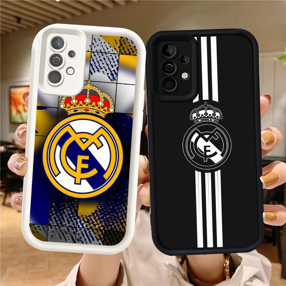 Z-15 M-madrid Putih Hitam Casing untuk Samsung Galaxy A32 A13 A33 A23 5G Case