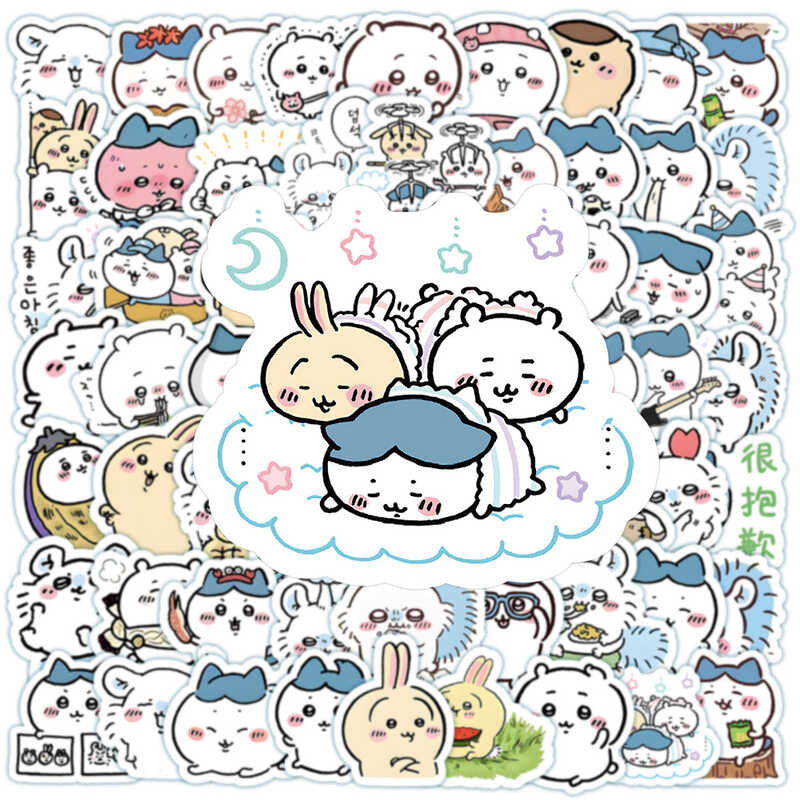 

￥ 100Pcs Anime Chikawa Funny Graffiti Skateboard Waterproof Lage Sport DIY Phone Case Laptop Stic