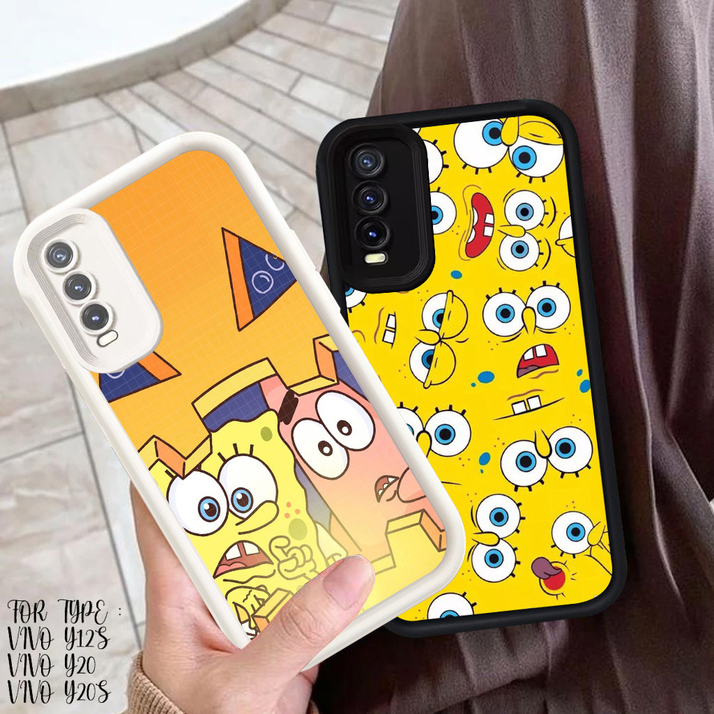 R-43 SpongeBob Case Lembut Casing untuk VIVO Y12s Y20i S1 Y11s Y20s Y20 Cover
