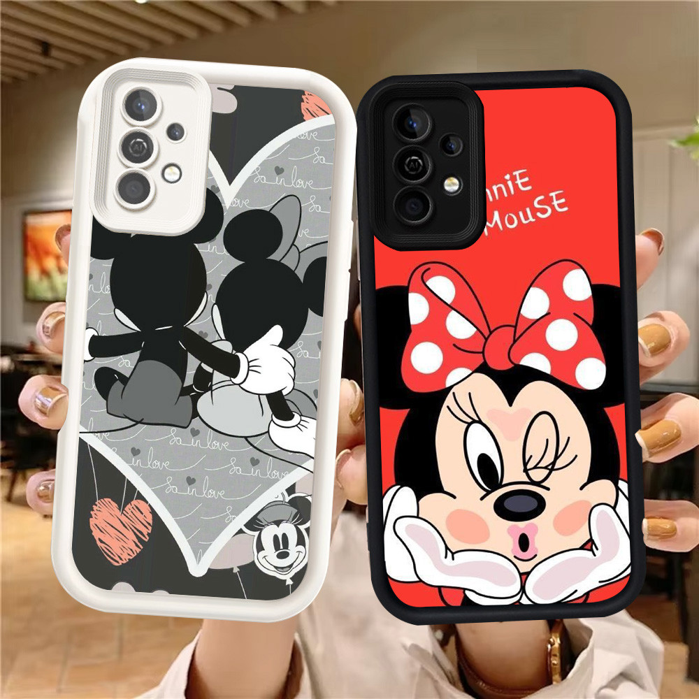 Z-23 Mickey Minnie Mouse Putih Hitam Casing untuk Samsung Galaxy A32 A13 A33 A23 5G Case