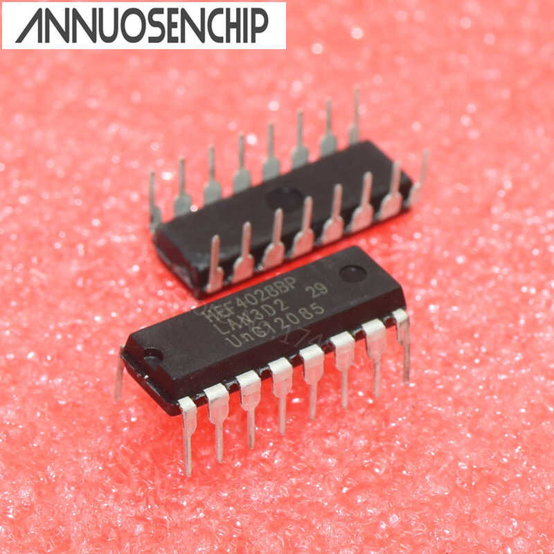 100PCS/LOT CD4028 HEF4028 HCF4028 DIP-16 BARU ORIGINAL HEF4028BP CD4028BE BP BE