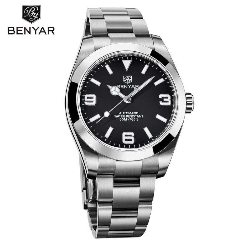 Design New BENYAR Classic Automatic Mechanical Men's Business Sports Waterproof Clock Watch Men