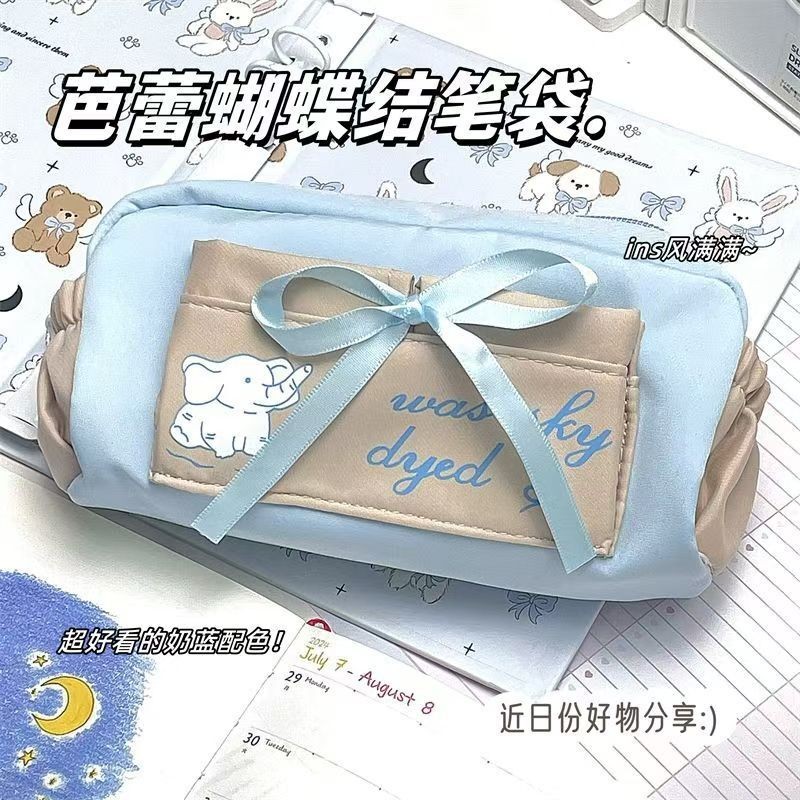 

Tempat Pensil Baru Ballet Susu Biru Tulis Tas Ins Nilai Tinggi Gadis Cantik Pensil Kotak Besar Kapasitas Kantor Siswa Import