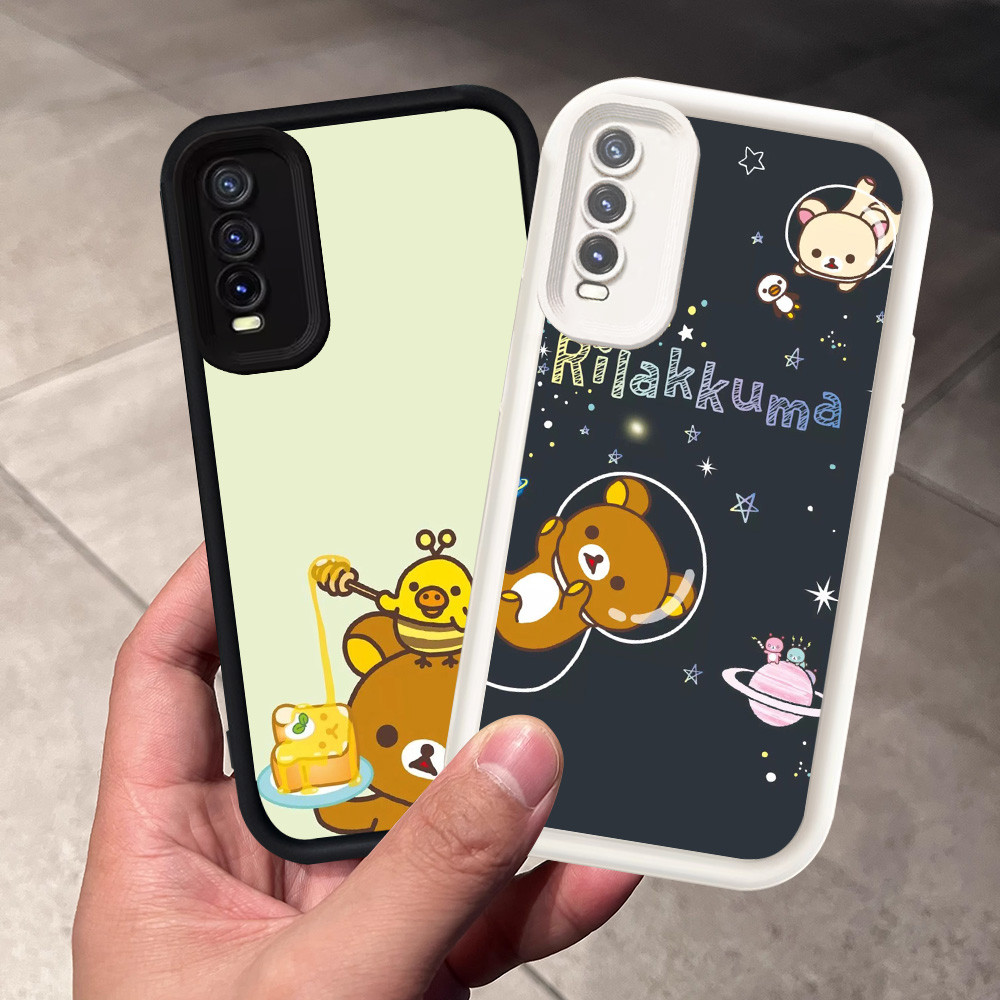 Casing untuk Samsung Galaxy A50 A50s A30 A30s Silikon Case H-57 Cute Rilakkuma