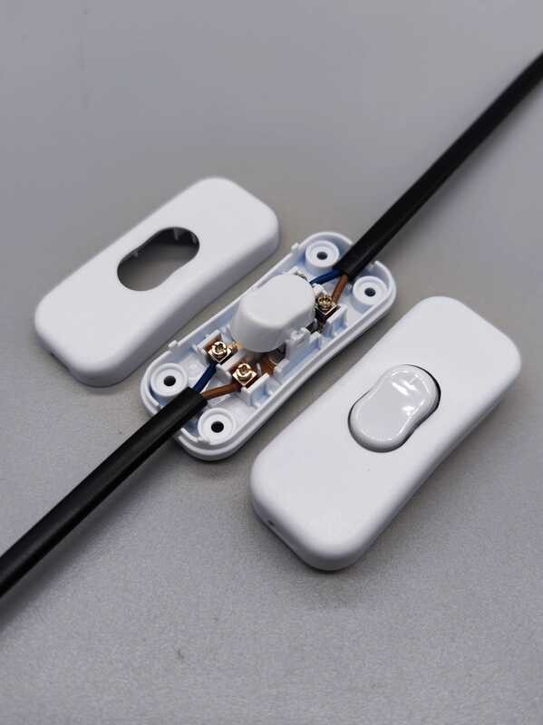

318 1 Double Cut Soft Wire Switch Double Line Control LED Lamp Bedlight Headlight Desk Lamp Mid