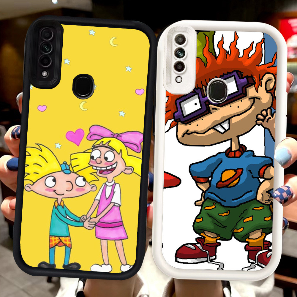 Z-32 Rugrats Putih Hitam Casing untuk OPPO A31 Reno 3 A91 F15 2020 Case