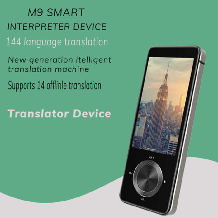 Terbaru M9 Voice Instant Portable Language Dalam Translator Pintar Waktu Real mendukung 12 bahasa of