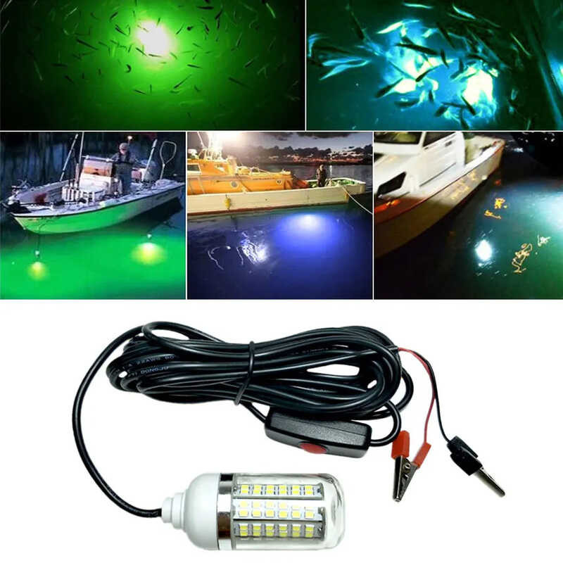 12V LED Light Fishing 100W Ip68 Lure Fish Finder Lamp 108 leds 2835SMD Attracts Prawns Squid Kr