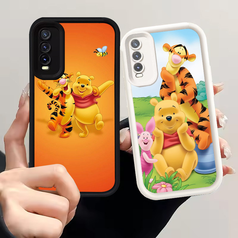 Casing untuk VIVO Y20 Y12s Y11s Y20s Y20i S1 Pro Silikon Case H-4 Winnie the Pooh