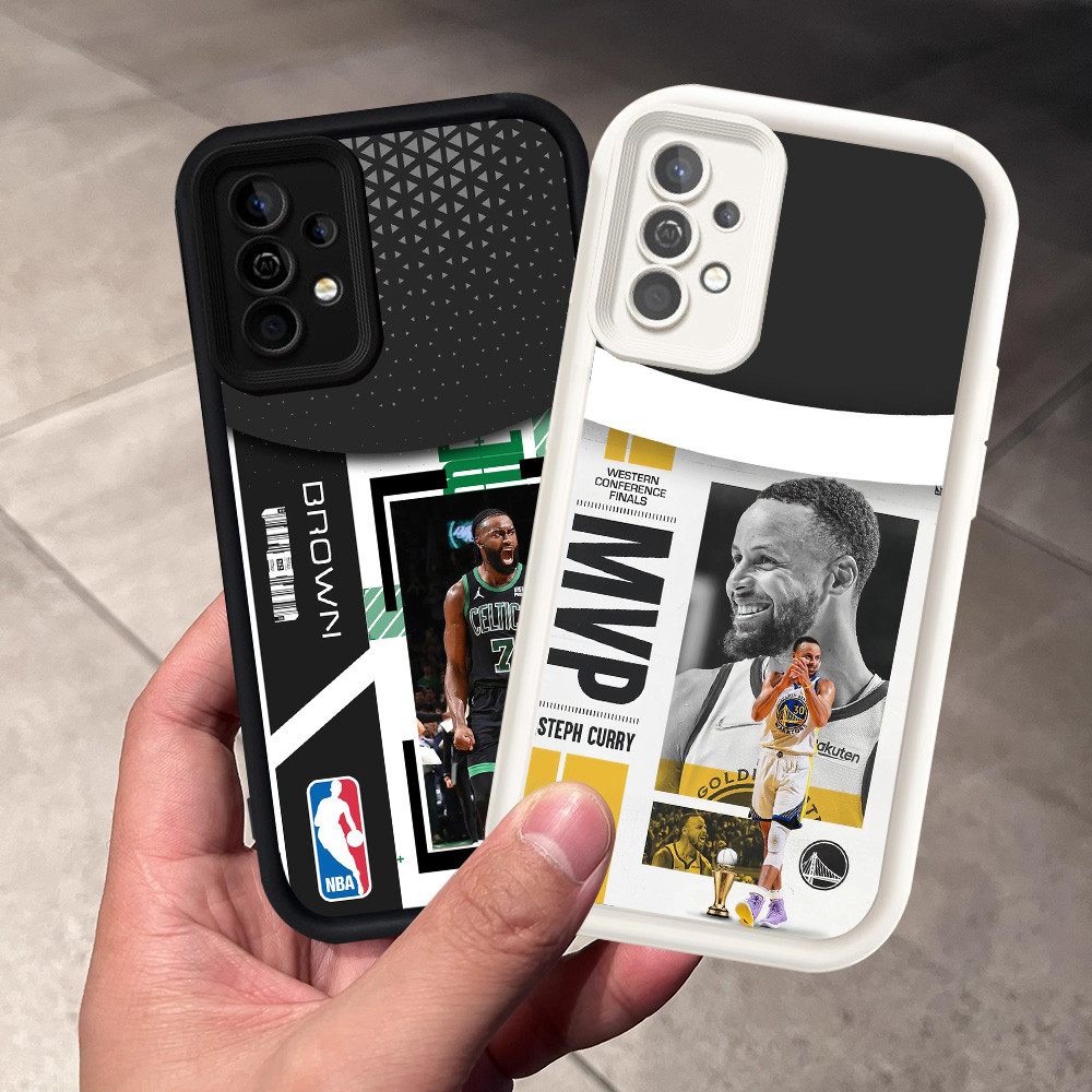 Casing untuk Samsung Galaxy A13 A33 A32 A23 5G Silikon Case H-80 Basketball star