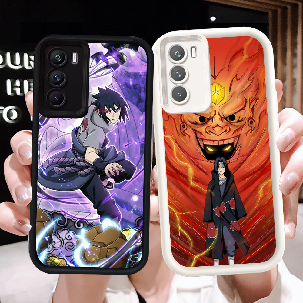 Z-25 Anime Naruto Akatsuki Putih Hitam Casing untuk OPPO A54S A16s A74 A94 A55 A16 Case