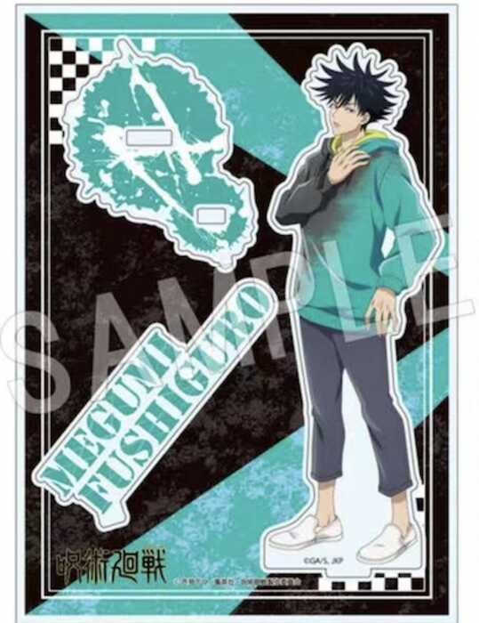￥ Permainan 2 Acrylic Stand Doll Anime Megumi Fushiguro Nobara Kugisaki Satoru Gojo Figure Model