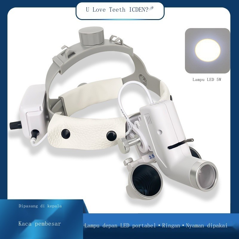 

C Putih Kaca Pembesar Yang Dipasang Di Kepala Lampu Depan 5W Lampu Depan Mulut Gigi Kaca Pembesar D