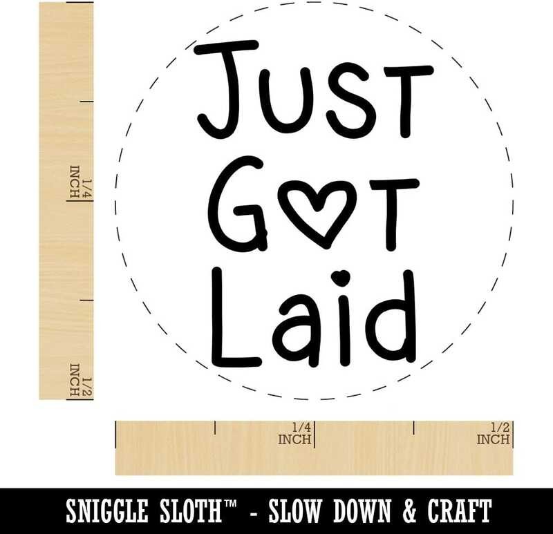 

Got A.B.C.D.E. Just Laid with Heart Egg Rubber Seal -1/2-inch Mini
