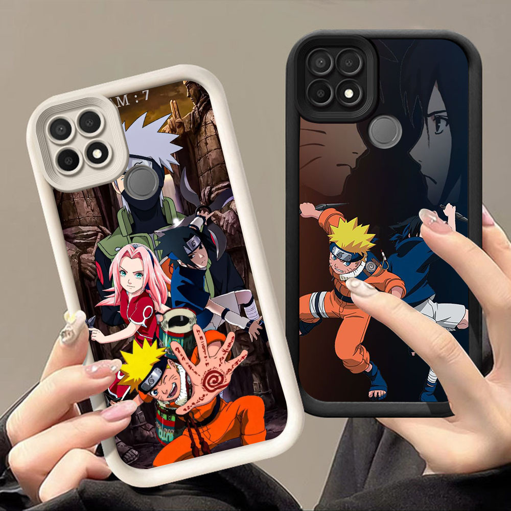 BQ-74 Naruto Anime Silicone Casing untuk OPPO A16E A16K A93 A54 Realme 8 C20 C20A C11 Pro