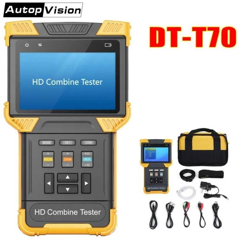 DT- T70 264/ H. 265/ 4K IP Analog Camera 4. 0 Inch HD Combine CCTV Tester Support ONVIF TDR RJ4