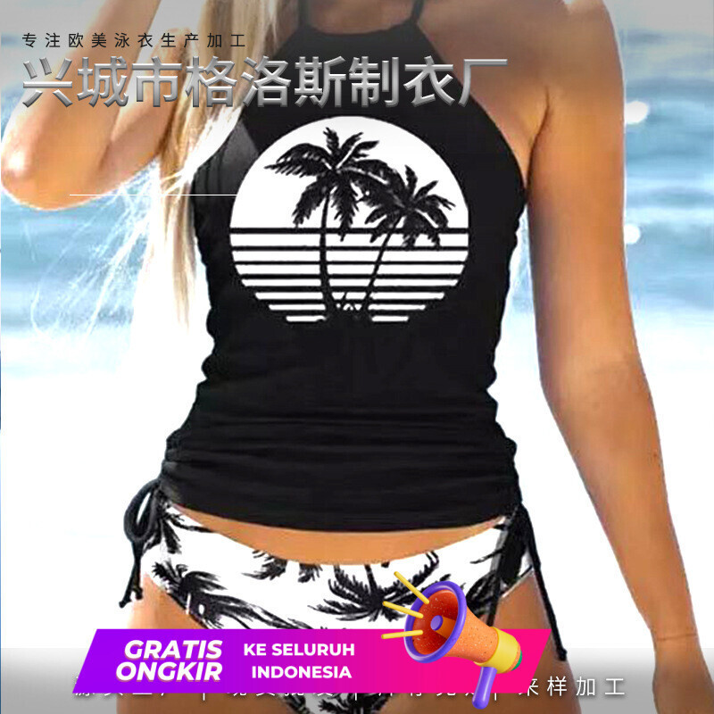 Pakaian Wanita  Bikini 2024 wanita baru bikini set pantai baju renang