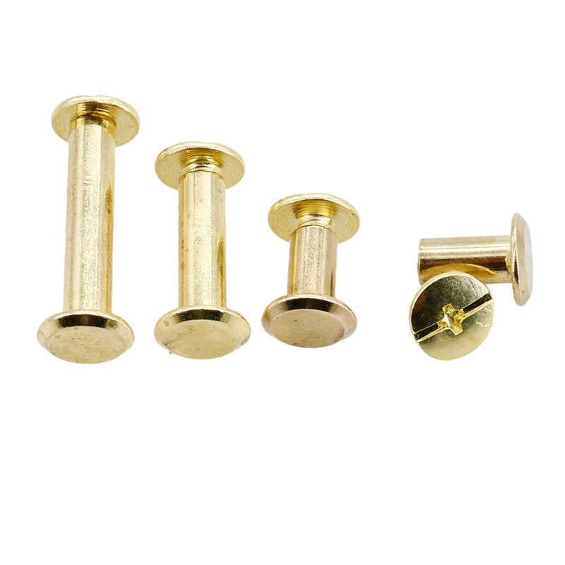 

￥ Bookbinding Rivets Nuts Bolt Set Phillips Chicago Screws Leather Belt Purse Binding Screw Photo