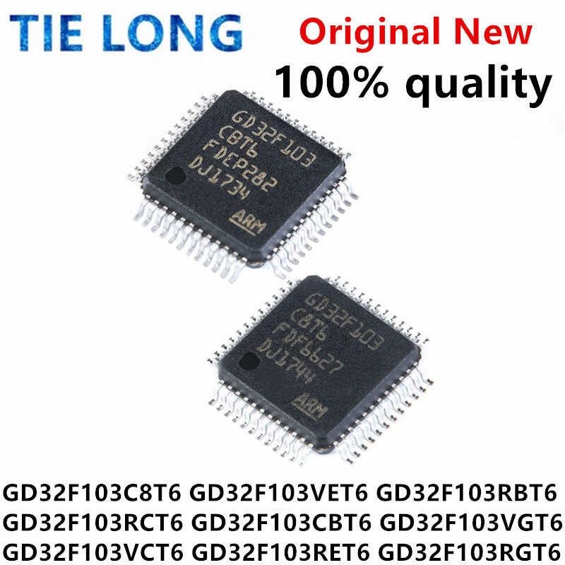 GD32F103C8T6 1PCS GD32F103RCT6 GD32F103VCT6 GD32F103VET6 GD32F103CBT6 GD32F10F1033RET6 GD32F103