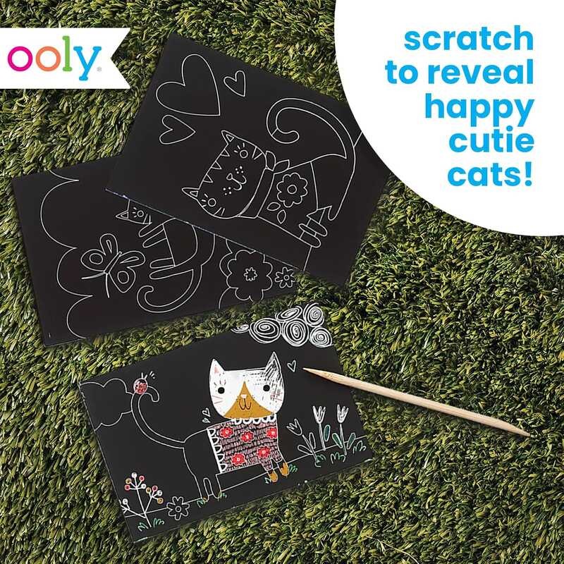 

Ooly Mini A.B.C.D.E. Scratch and Graffiti Art Set: Cute Cat