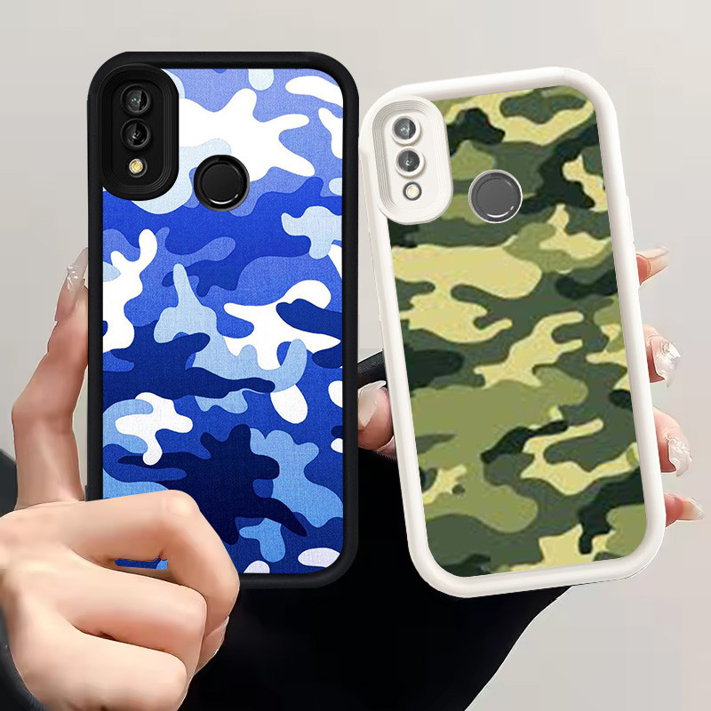 Casing untuk VIVO Y91i V15 Y93 Y91C Y91 Y95 Silikon Case H-92 Camouflage Camo