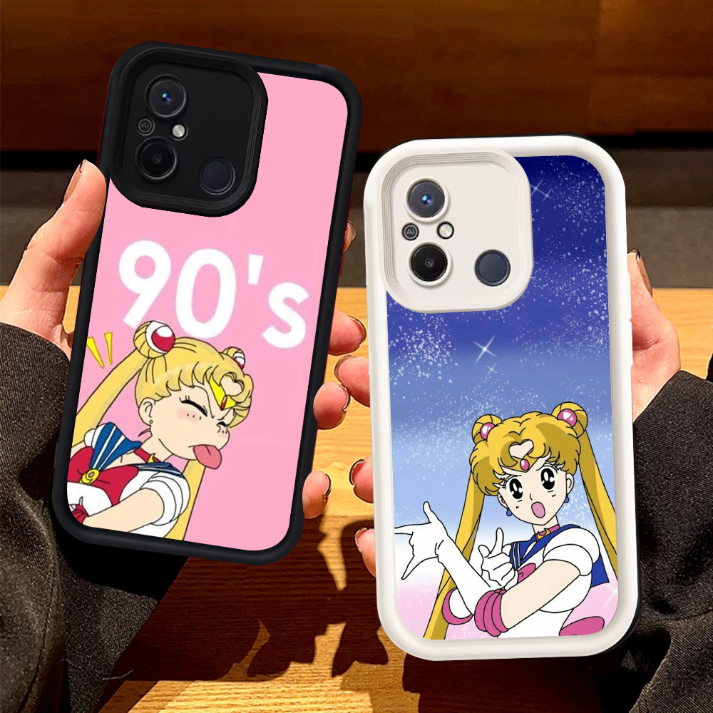 Casing untuk Xiaomi POCO C55 C31 Redmi 12C 9C 10C 11A Silikon Case H-63 Sailor Moon