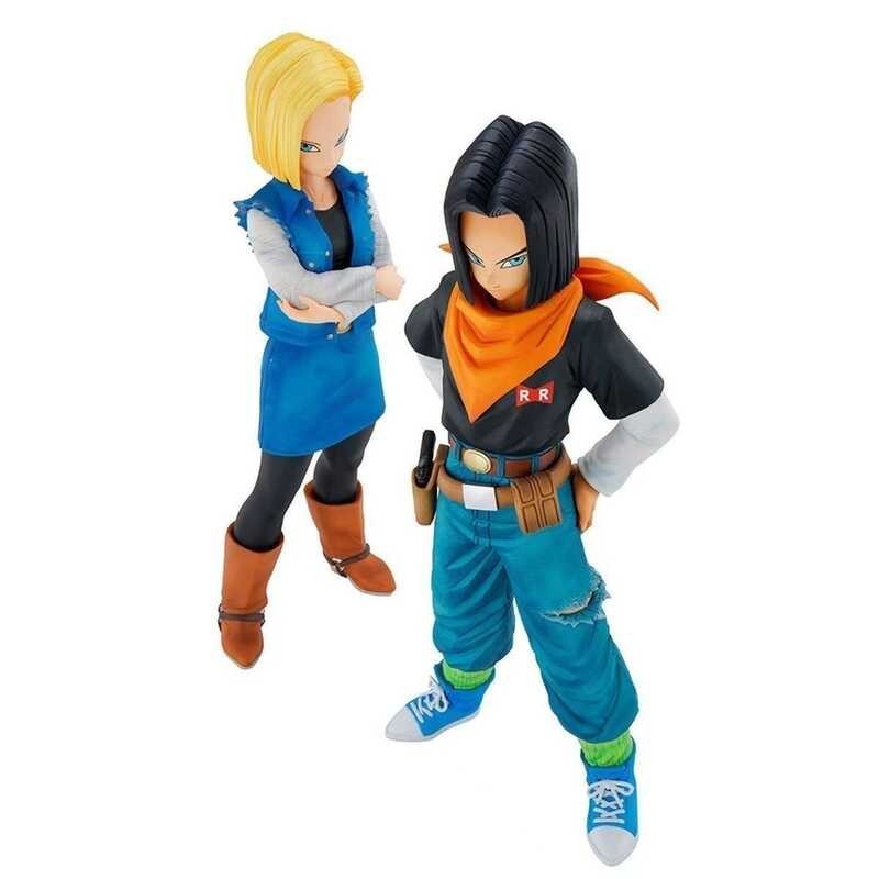 ￥ 24Cm Anime Dragon Ball Z 17 Android 18 PVC Action Figure Collection Model Toys For Children Chr