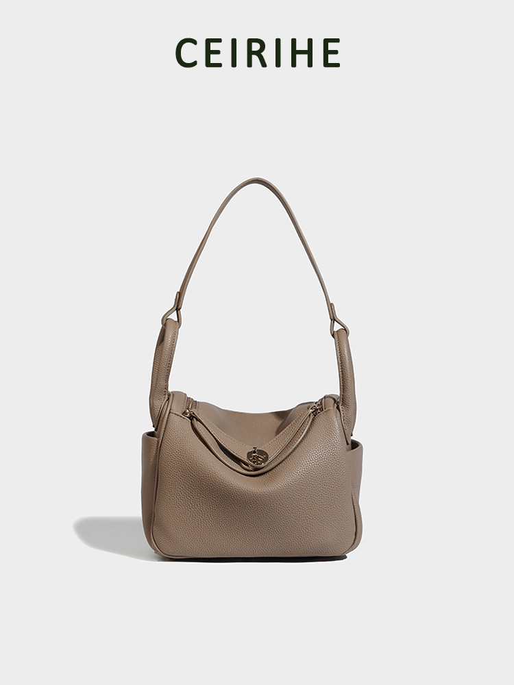 CEIRIHE 2025 baru Lindy dy26cm dokter kulit asli wanita tas bahu