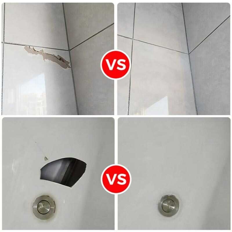 Tile And Glaze Repair Paste Fix Tub Chips and Sink Cracks with Super Adhesion for Porcelain Cer