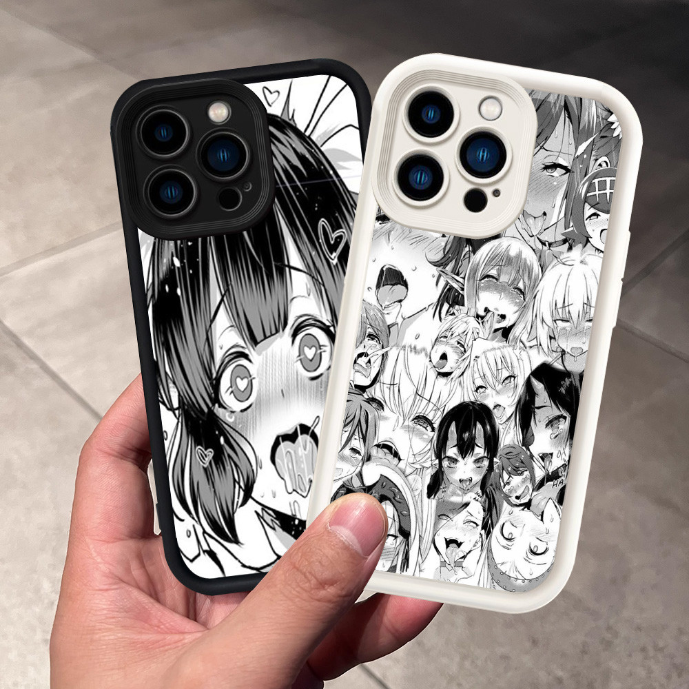 Casing untuk iPhone 6s 11 6 Pro Max Plus Silikon Case H-19 Ahegao Anime