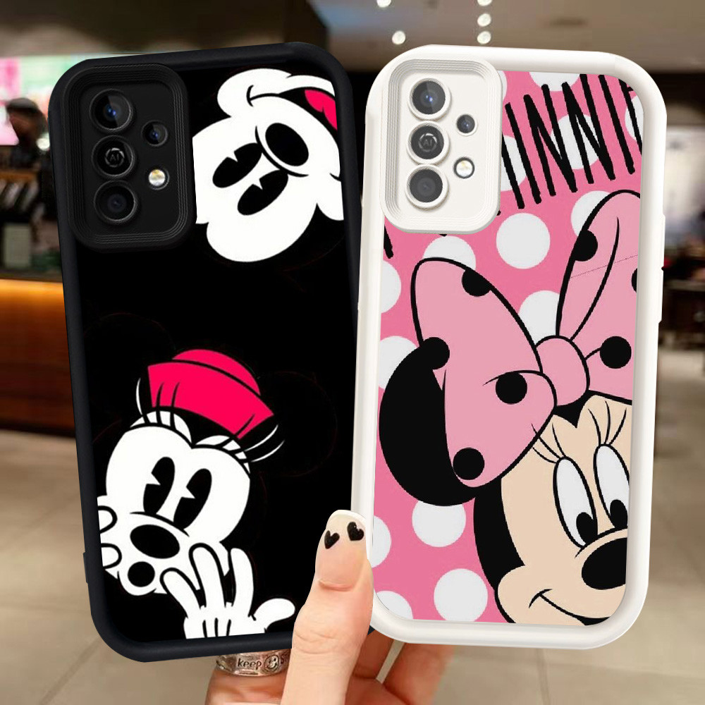 Z-40 Mickey Minnie Mouse Putih Hitam Casing untuk Samsung Galaxy A32 A13 A33 A23 5G Case