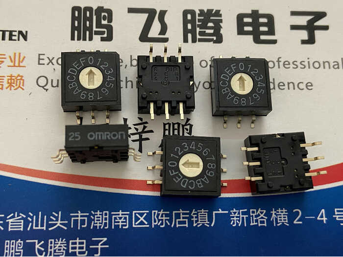 

1PCS Jepang A6RS-162RF-P 0-F/16-bit putar tombol 3:3 positif kode patch 6 kaki