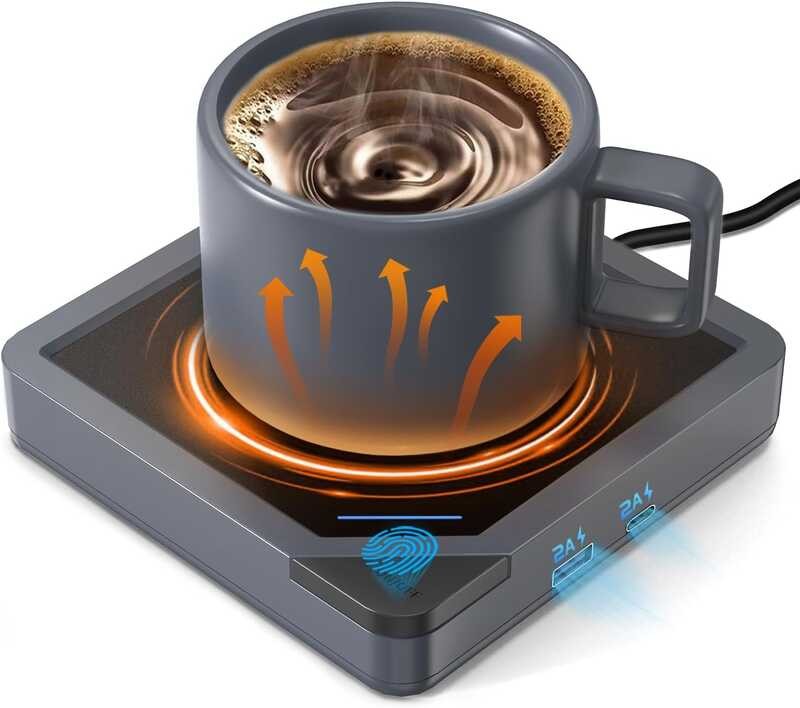 

Cup 1 Warmer: Desk Candle Plate Coffee Smart Heated Mug As USB Charger Wax Warmer for Coffee, T