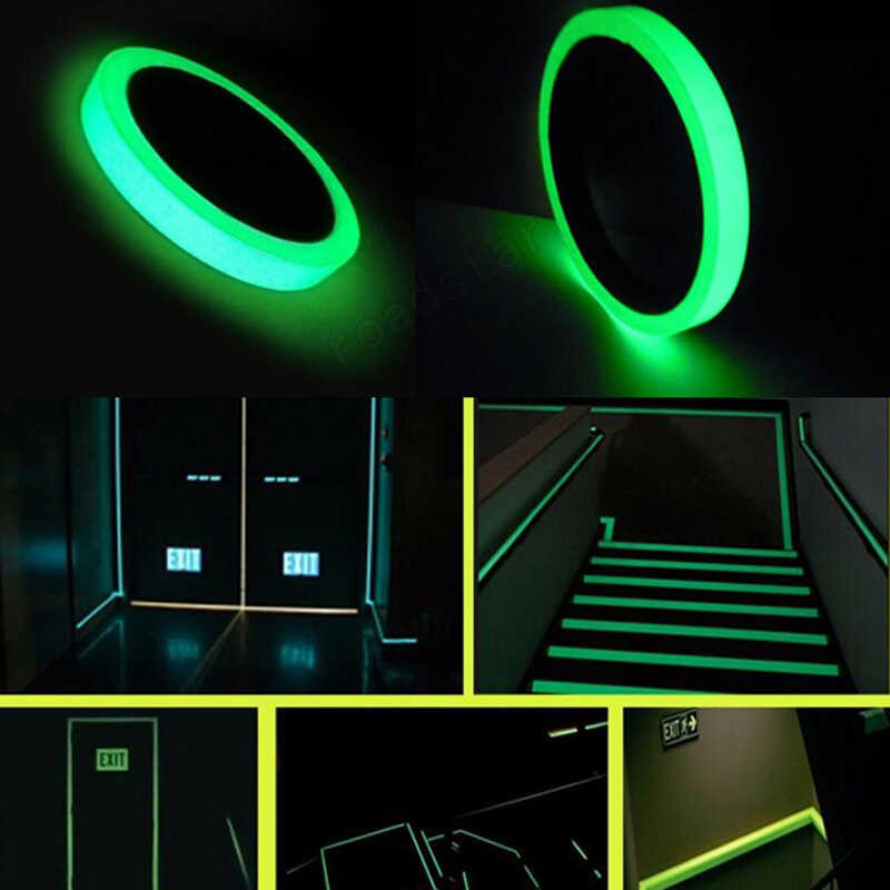 Roadstar 3m Luminous Self-Adhesive Tape Sticker Photoluminescent Glow in the Dark Wall Fluoresc