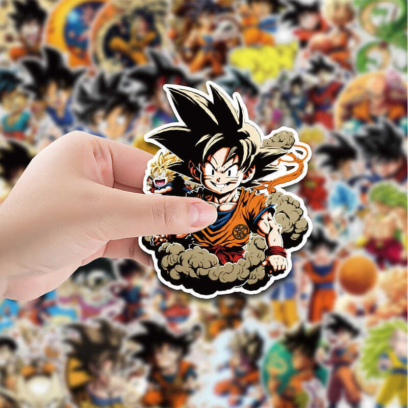 

￥ 10/30/50Pcs Dragon Ball Anime Son Goku Stickers Cartoon Cool Super Saiyan Graffiti Sticker Deca