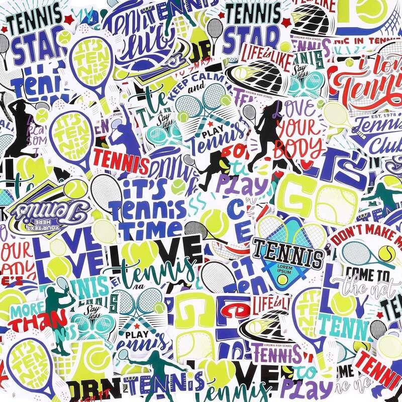 

200 1 Pieces Decals Motivational Waterproof Vinyl Tennis Party Favors Sports Stickers for Gifts