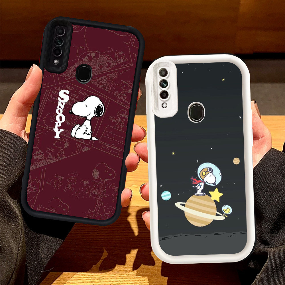 Casing untuk OPPO Reno 3 F15 A31 A91 Silikon Case H-50 Snoopy