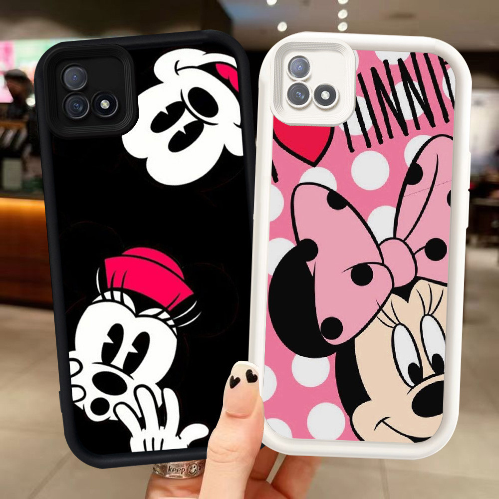 Z-40 Mickey Minnie Mouse Putih Hitam Casing untuk Realme C11 2021 C20 C20A Case