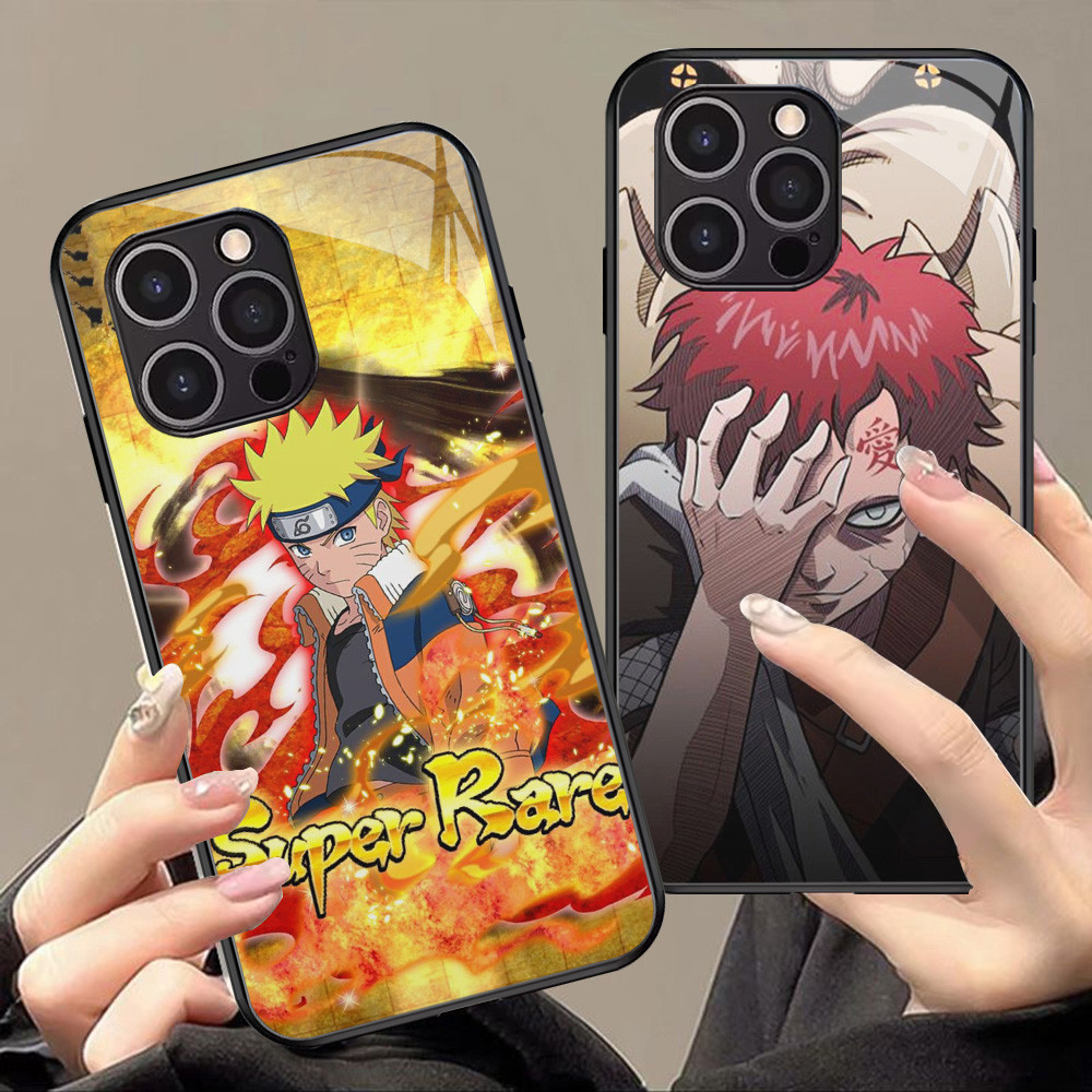 Kaca Mewah Casing untuk iPhone XS 12 Mini X XR 11 Pro Max Case T-34 Naruto